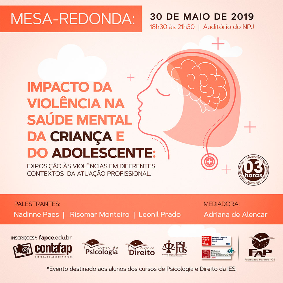 Mesa-Redonda: Impacto da Violência na Saúde Mental da Criança e do Adolescente